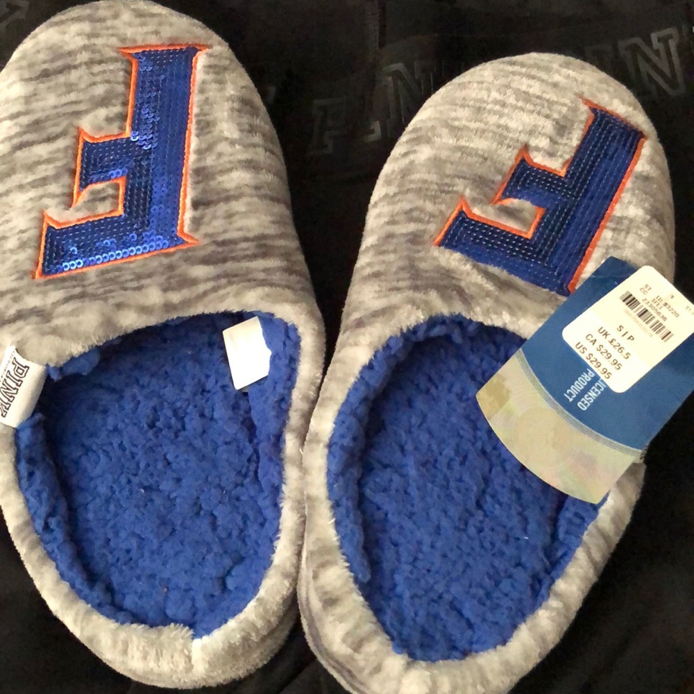 Pink Florida Gators soft slippers